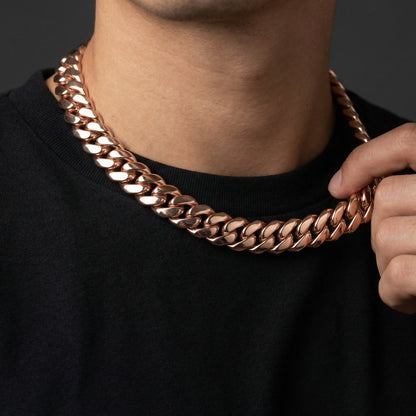 14 MM HAVANA PRONG LINK CHAIN