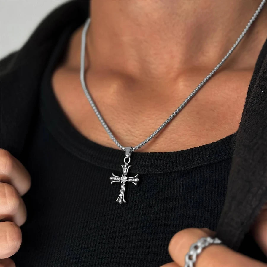 2.5mm Cross Necklace